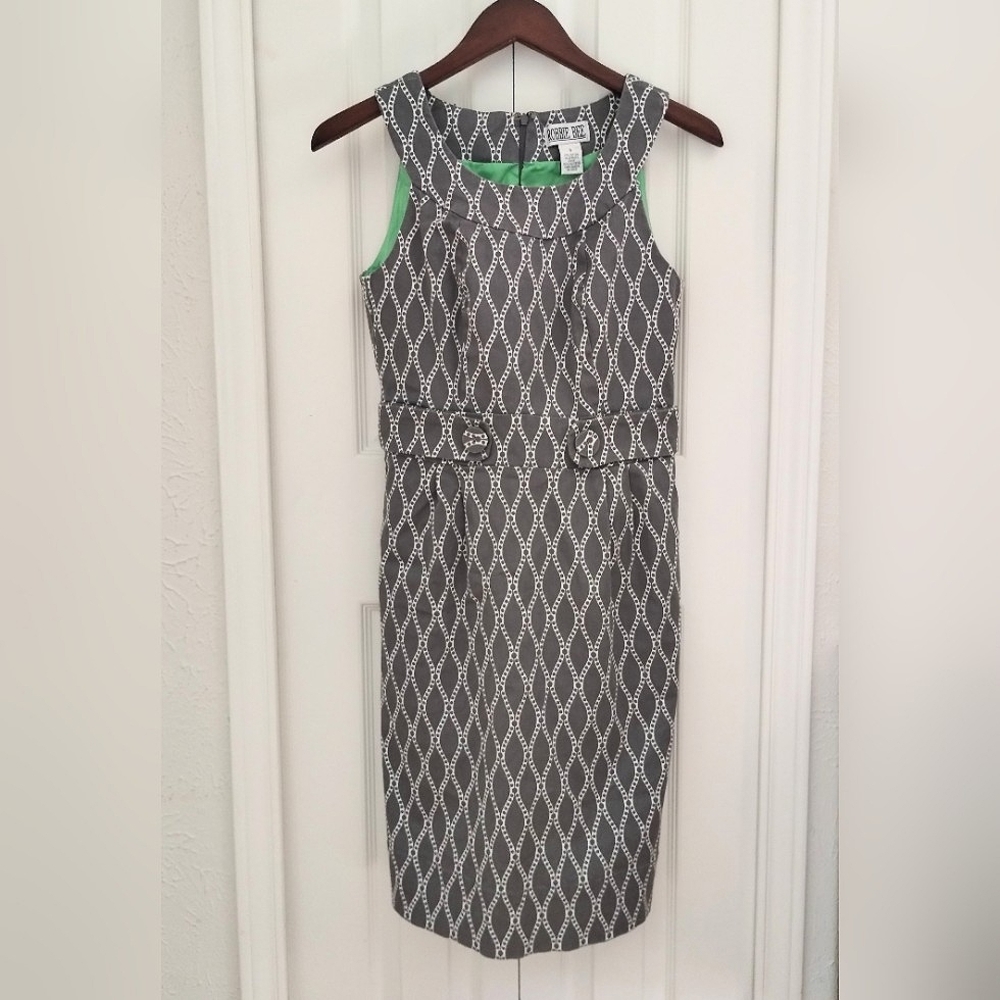 Modern "Mod" Abstract Print Dress